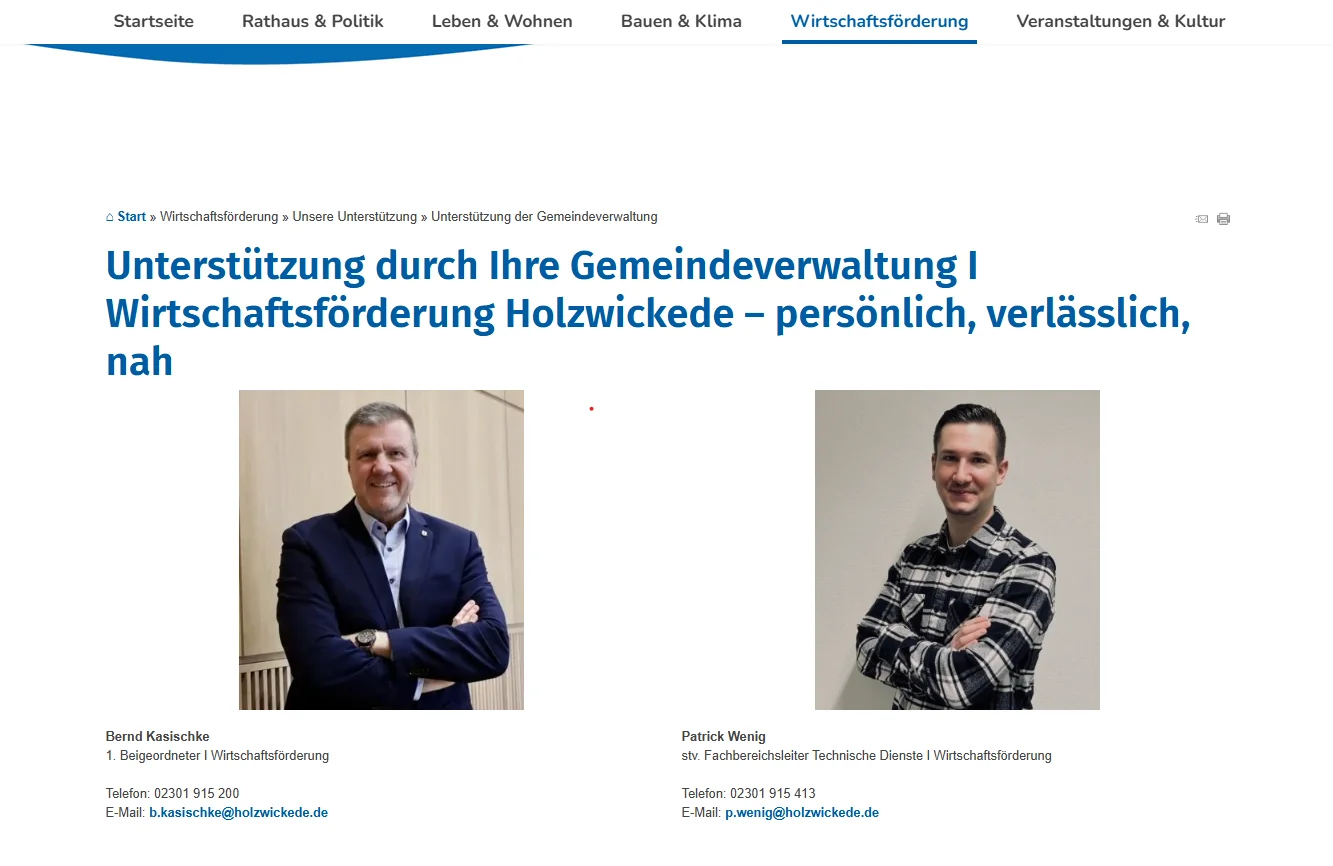 Ansicht Website
