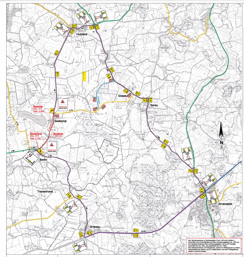 Straßensperrung Berlon Seekamp-Umlaeitung 2026