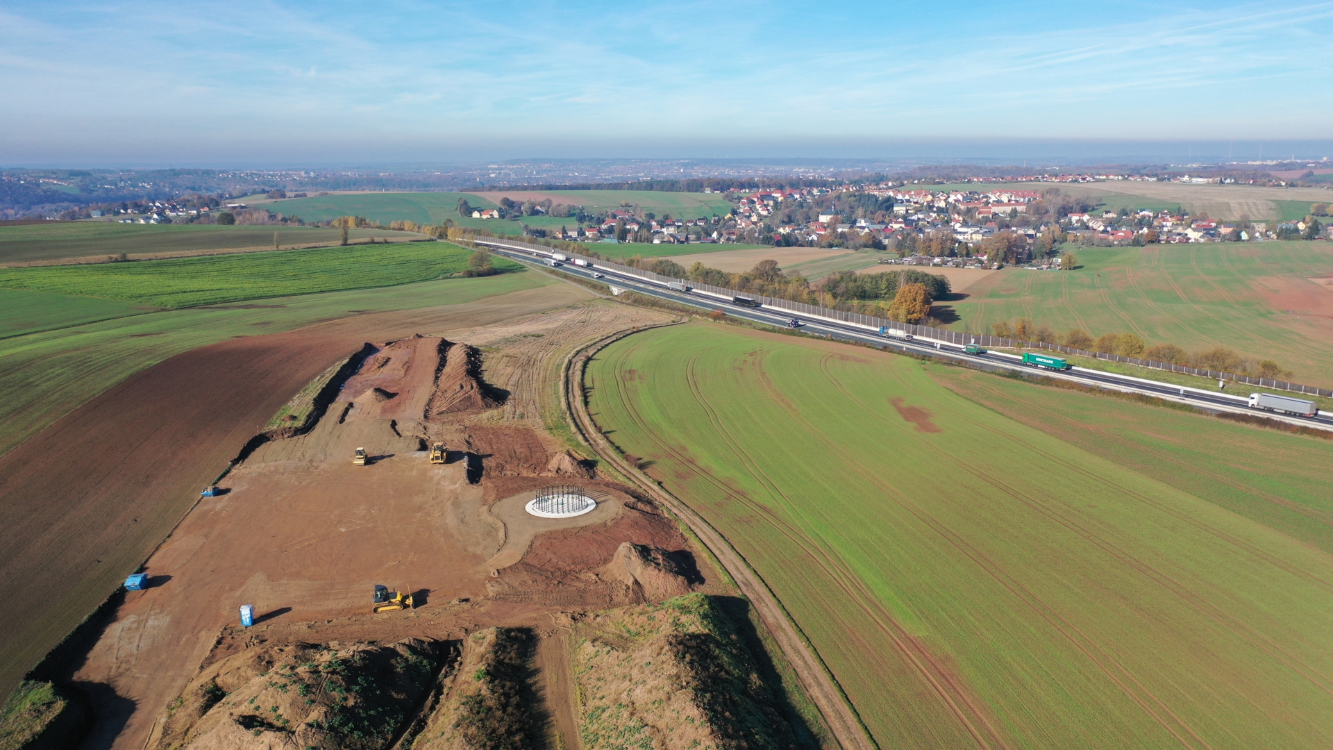 Blick von der Vielauer Höhe Richtung Vielau (Nordwesten)