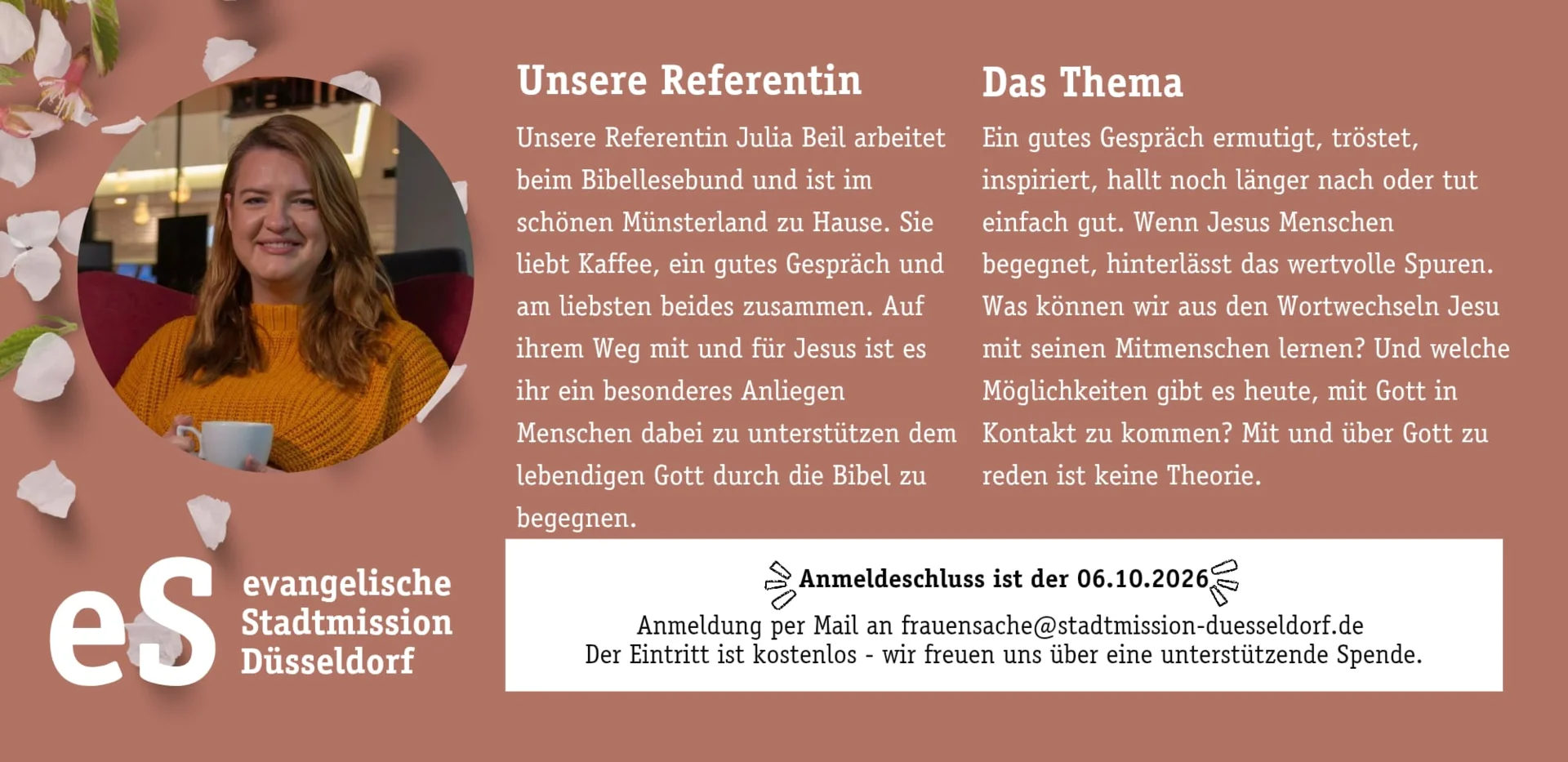 Flyer Ladies Café 10.10.26 - Rückseite