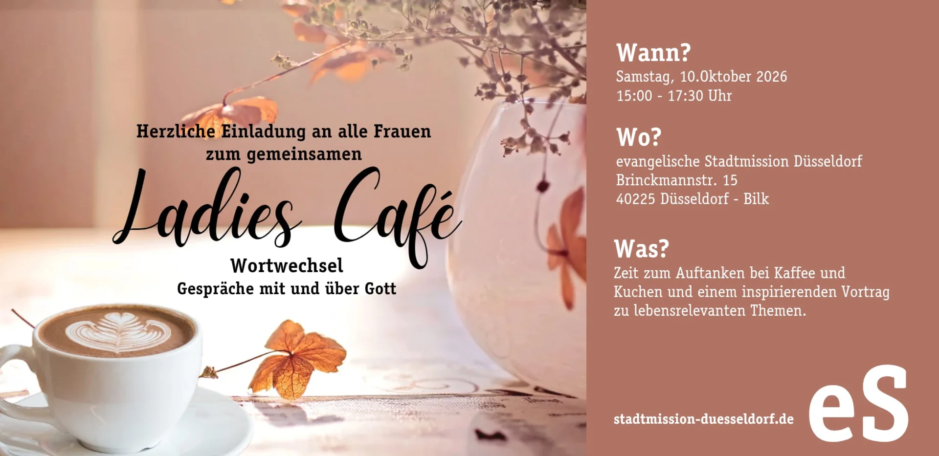 Flyer Ladies Café 10.10.26 - Vorderseite