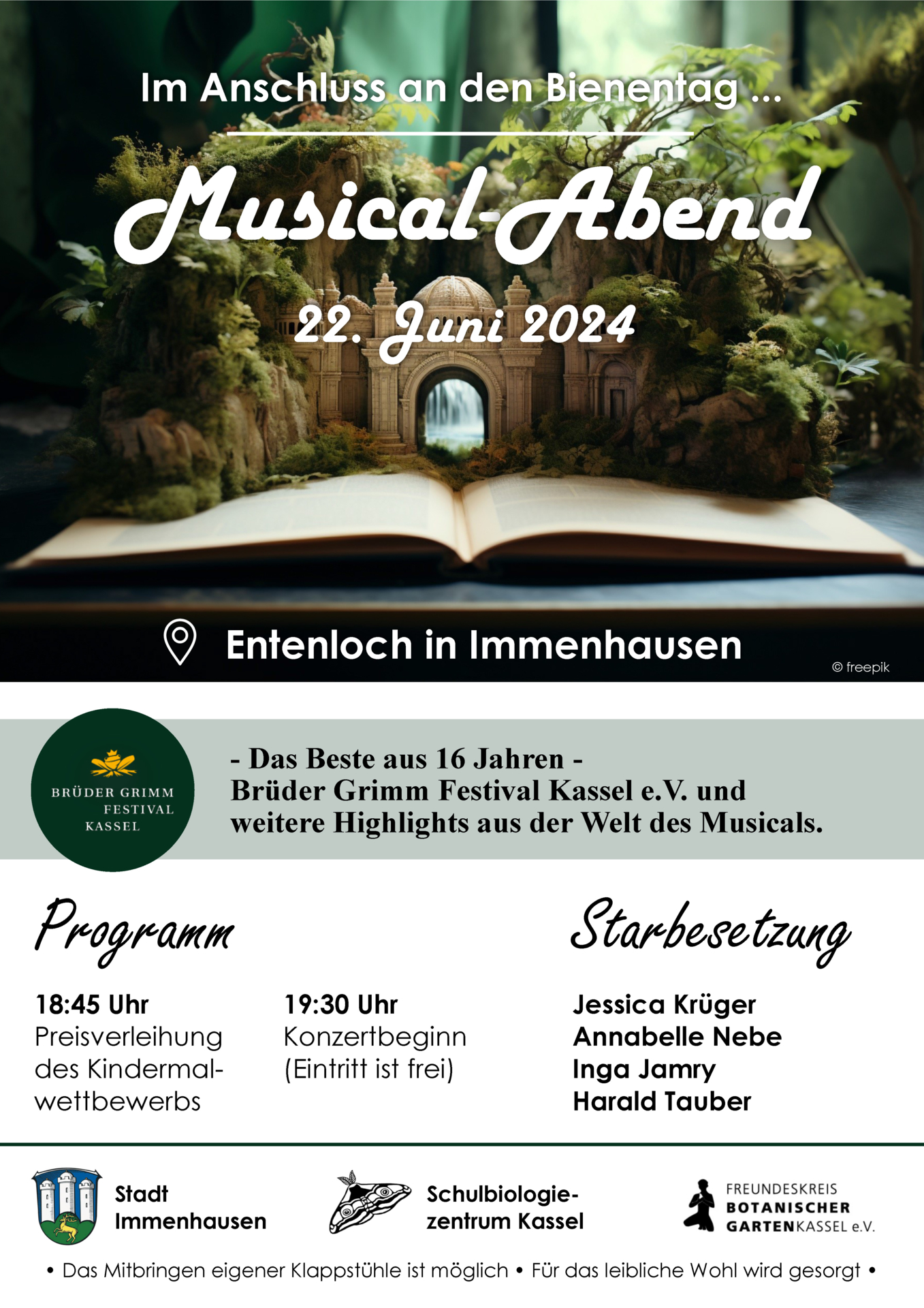 Plakat Musicalabend Bienentag