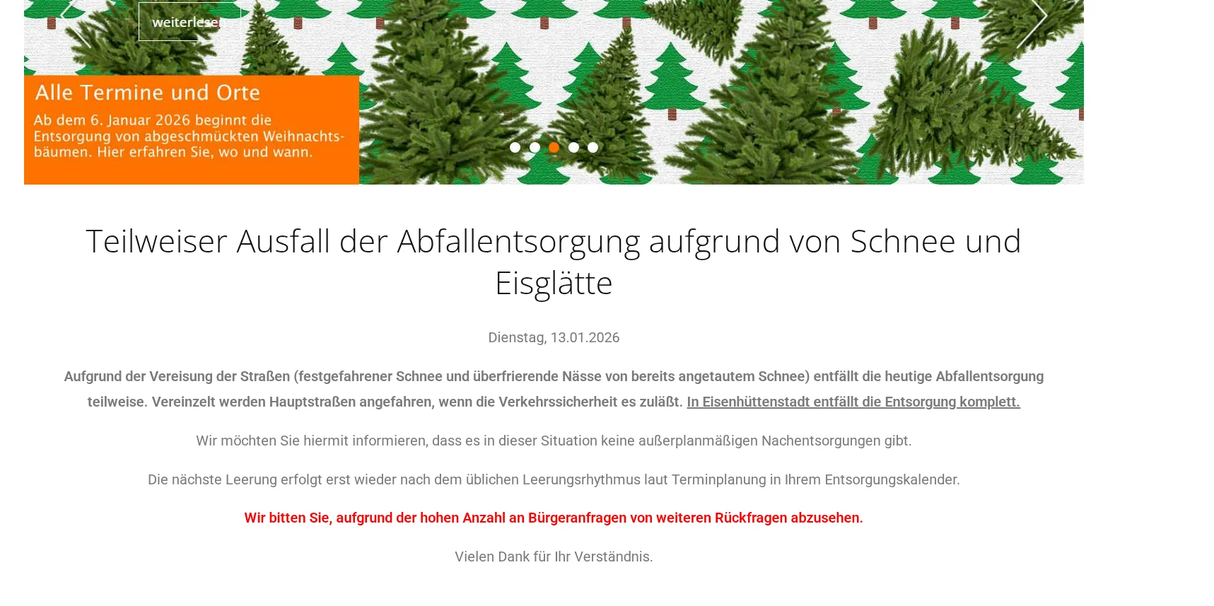 Meldung der KWU