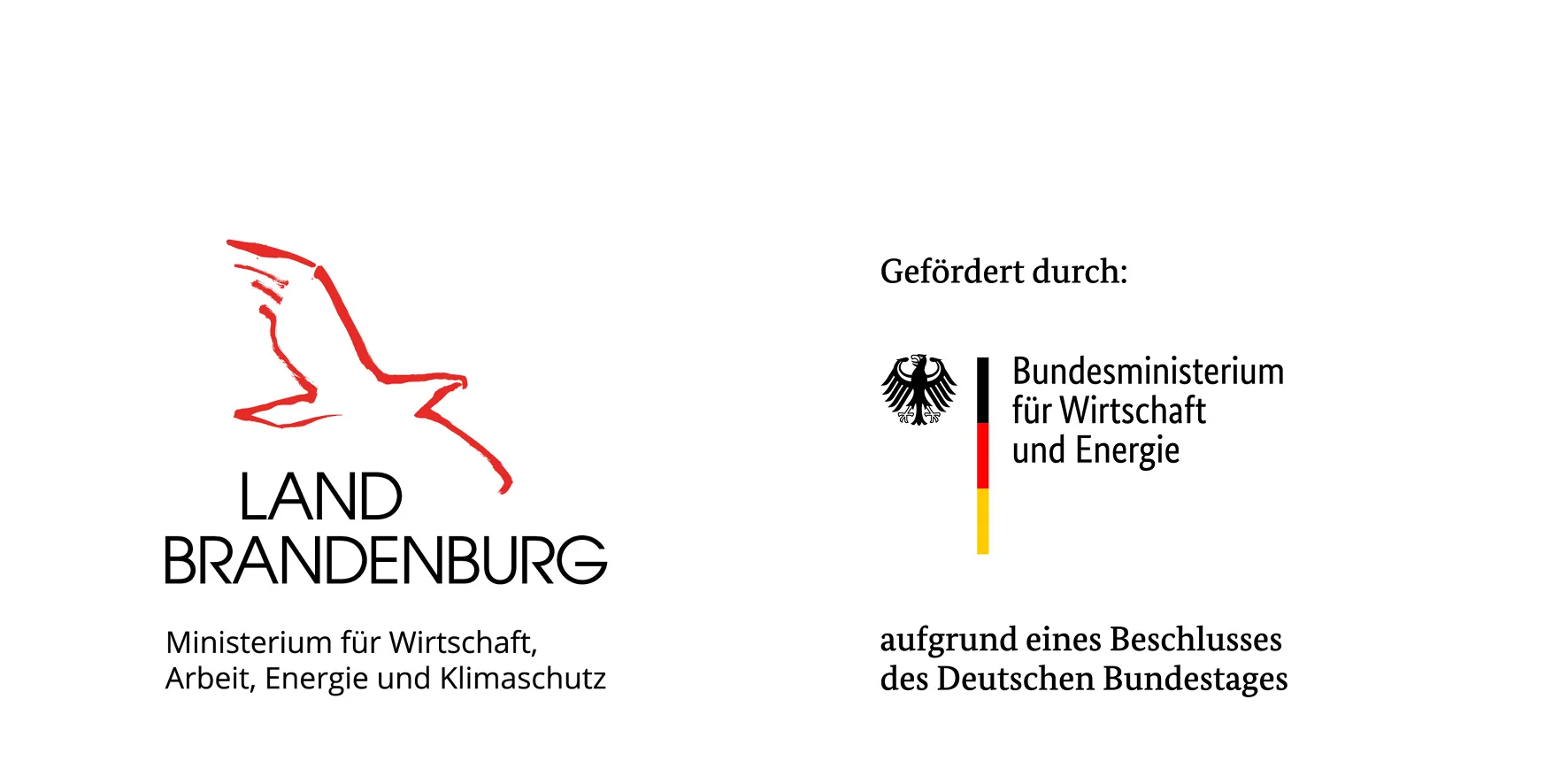 Logos Bundesarbeitsministerium und Bundeswirtschaftsministerium