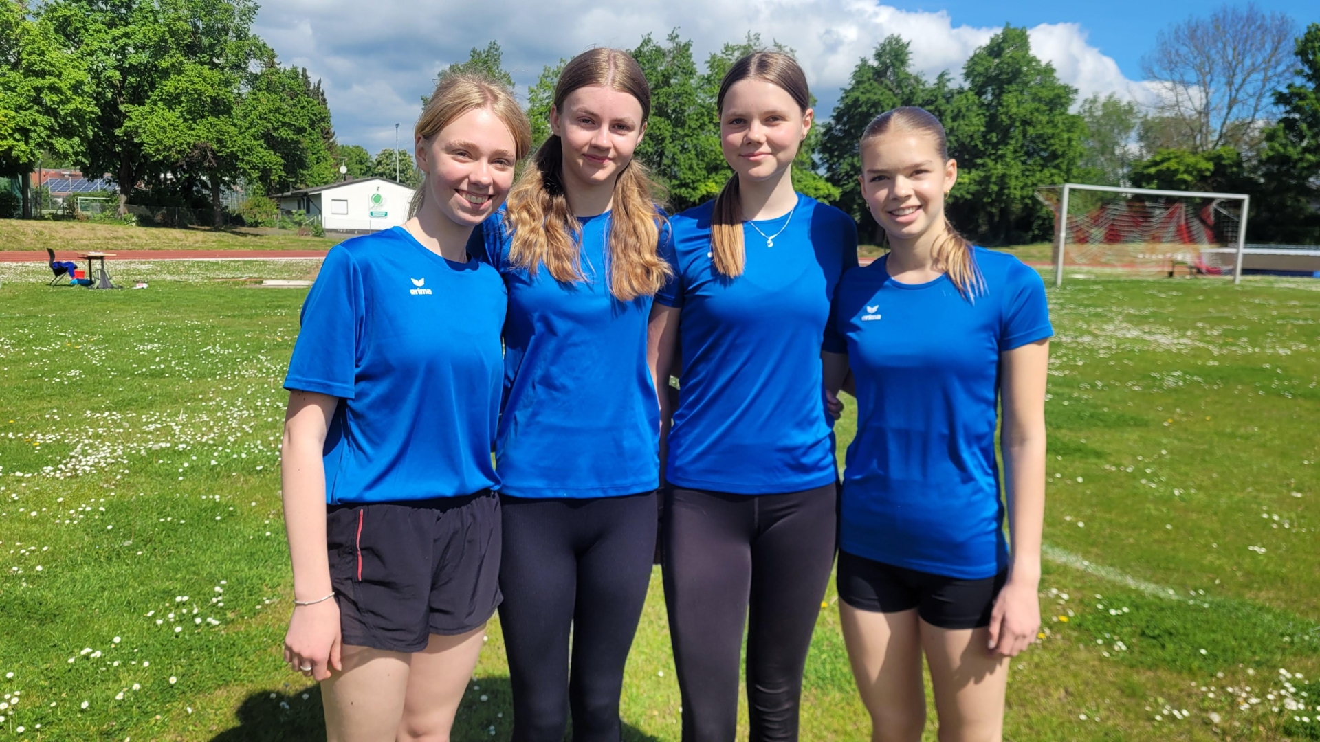 Kira Kuzina (v.l.), Leni Schmitz, Jordana Walter und Lena Stichnoth waren in der weiblichen U18 erfolgreich.