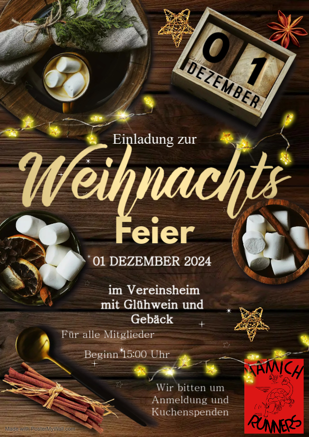 Einladung Weihnachtsfeier Fertiger Entwurf 2024