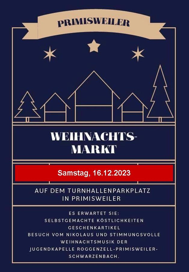 Primisweiler weihnachtsmarkt 2023 NEU