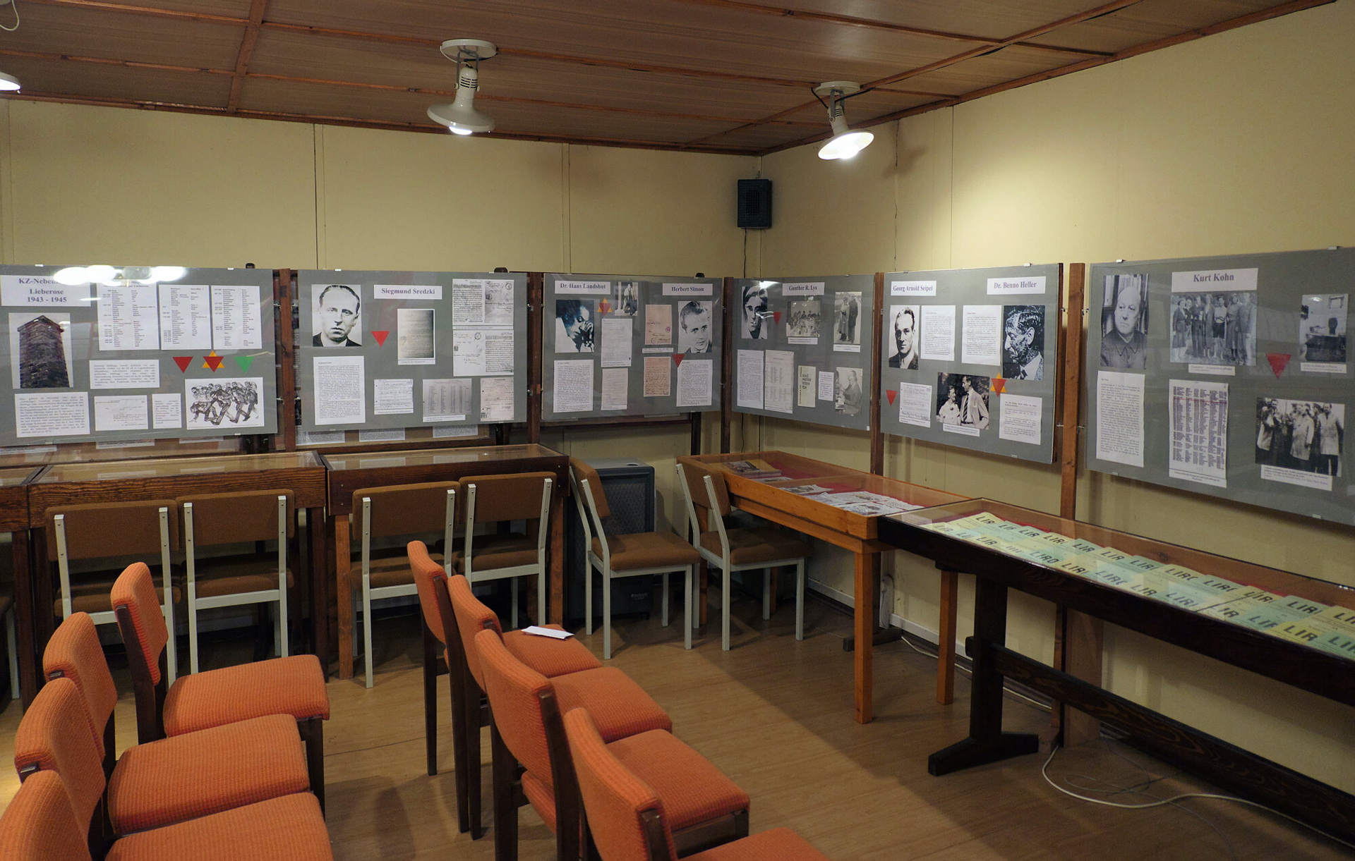 Ein Blick in das Museum zum KZ-Nebenlager in Lieberose: Die Gedenkstätte ist vorübergehend geschlossen.