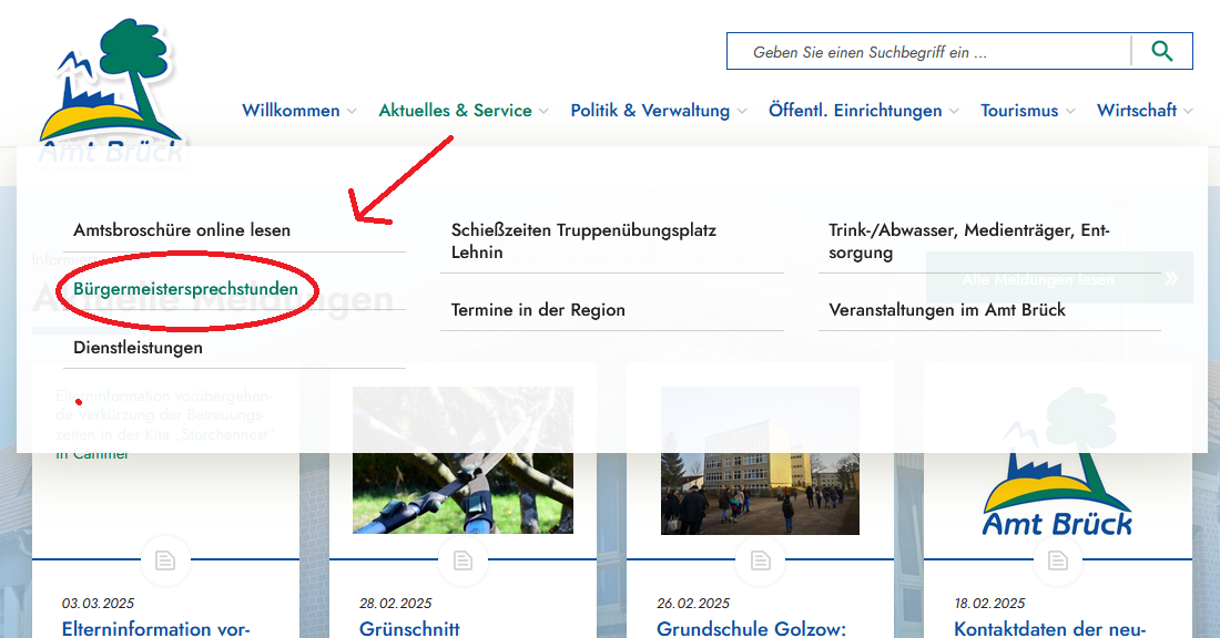 Bürgermeistersprechtunden