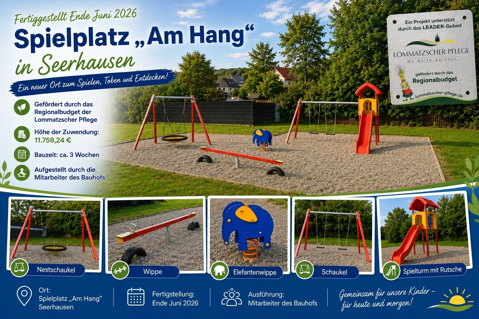 für die Homepage - Spielplatz Am Hang Seerhausen