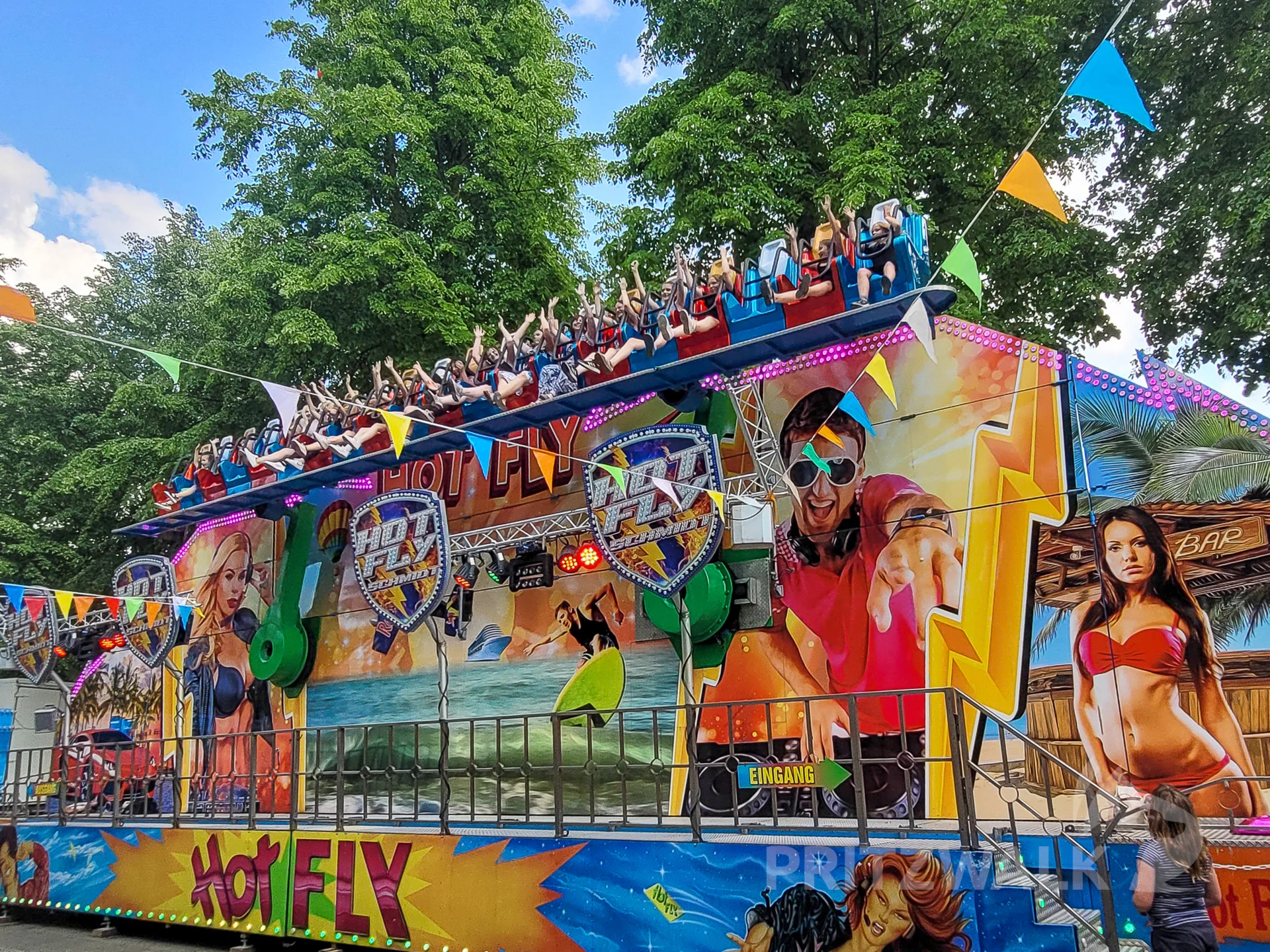 Der Scheibenwischer - Hot Fly - begeisterte schon bei den Festtagen 2023 auf der Parkfläche an der Parkstraße. Foto: Stadt Pritzwalk
