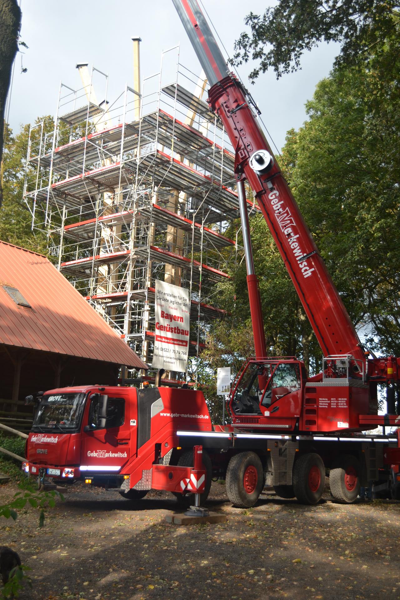 Aufbau Zabelsteinturm