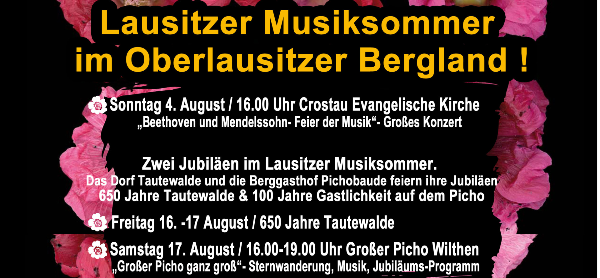 Plakat Lausitzer Musiksommer im  Oberlausitzer Bergland final