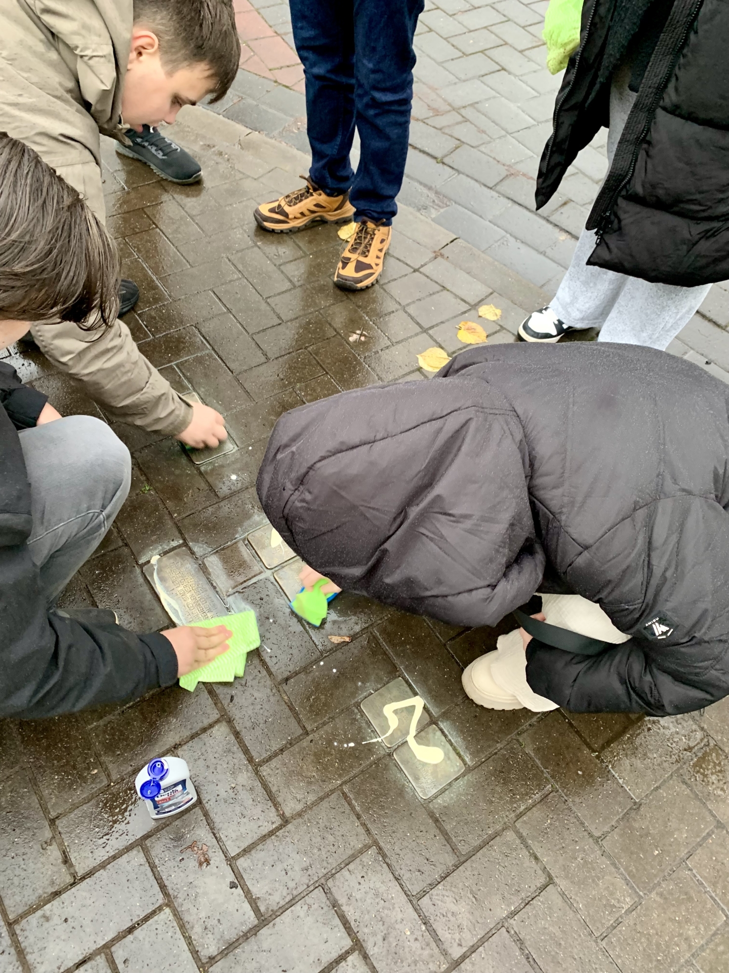 Stolpersteine putzen