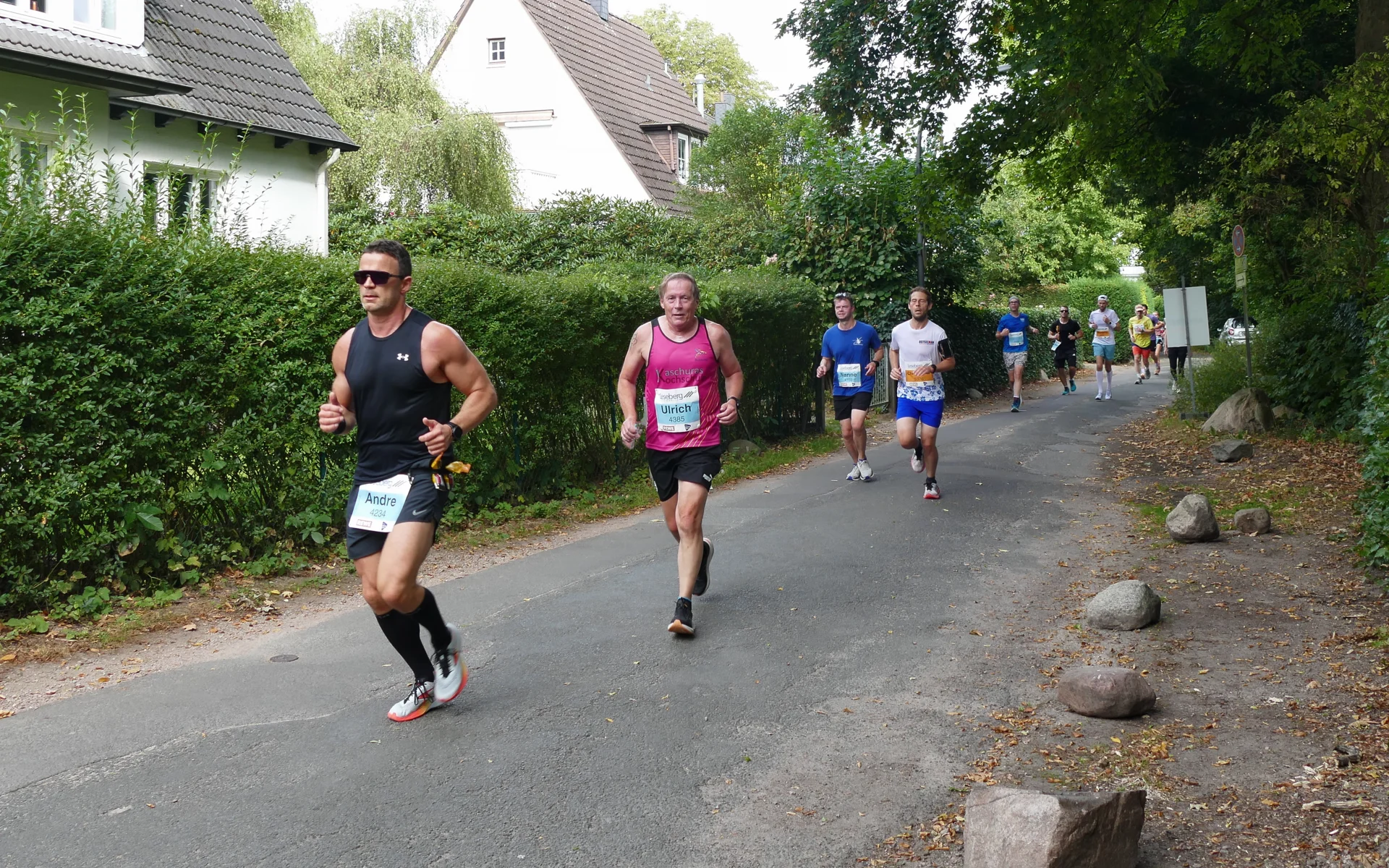 Ulli zur Hälfte beim Heldenlauf