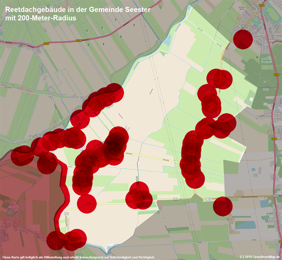 Feuerwerk Verbotszonen in Seester