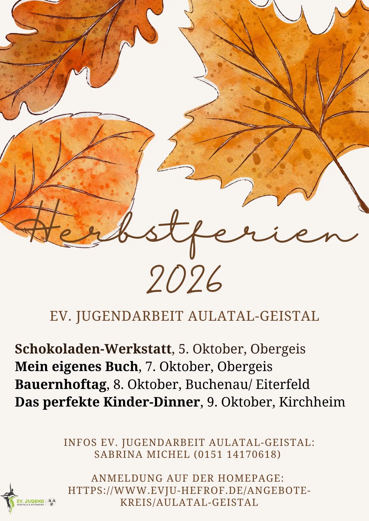 Flyer OJP:  Herbstferien 2026