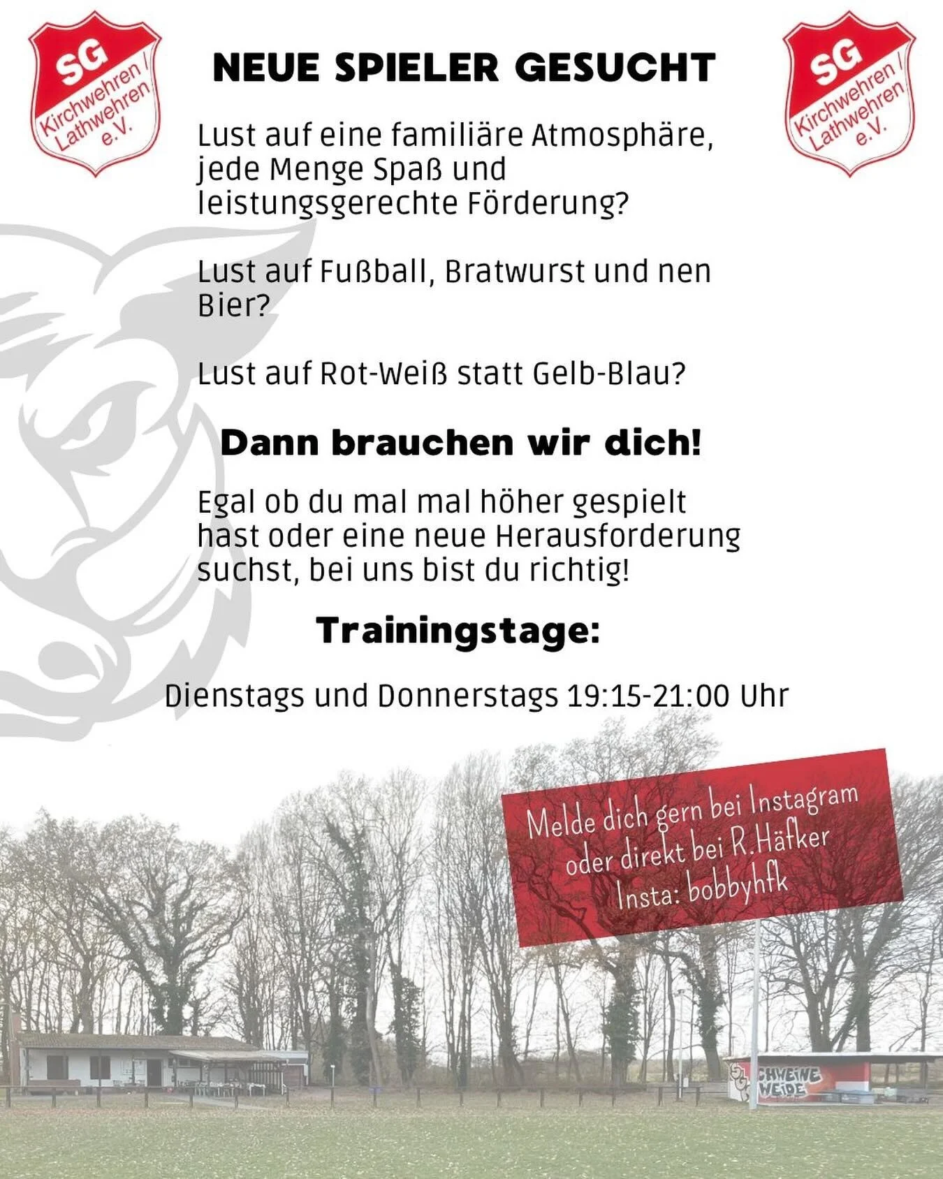 Neue Spieler gesucht
