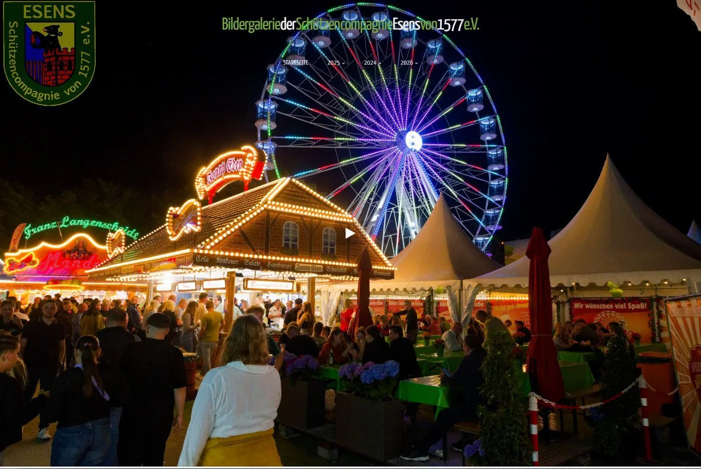 Riesenrad bei Nacht