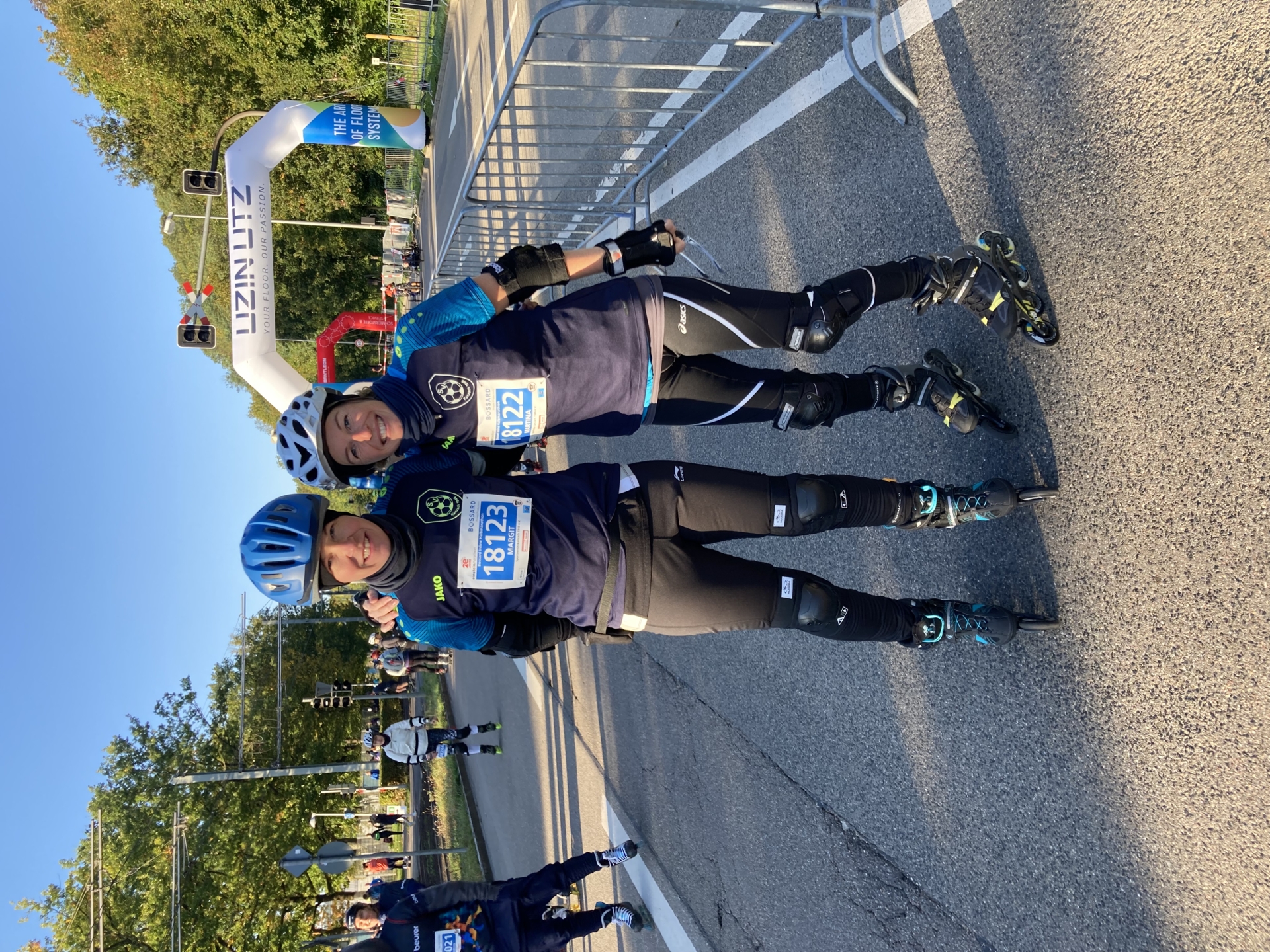 Martina Blum und ihre Schwester Margit Leidig beim Einstein-Marathon 2024 (Foto: privat)