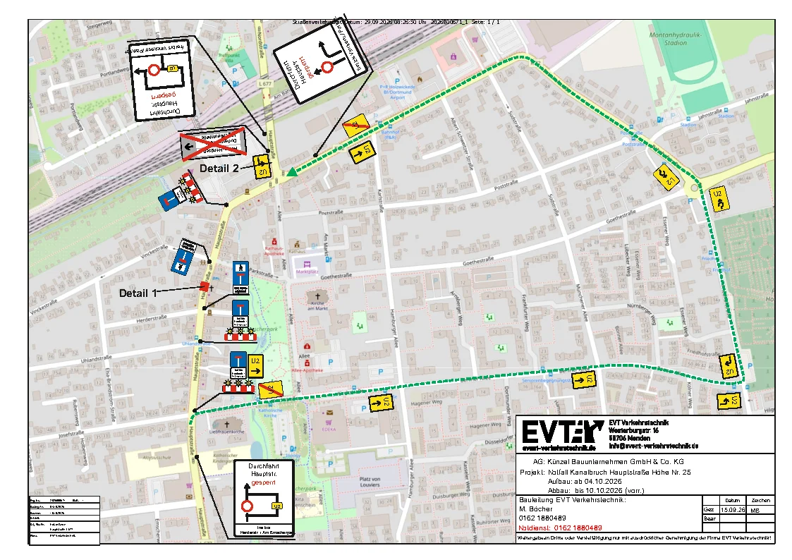 Plan Hauptstrasse