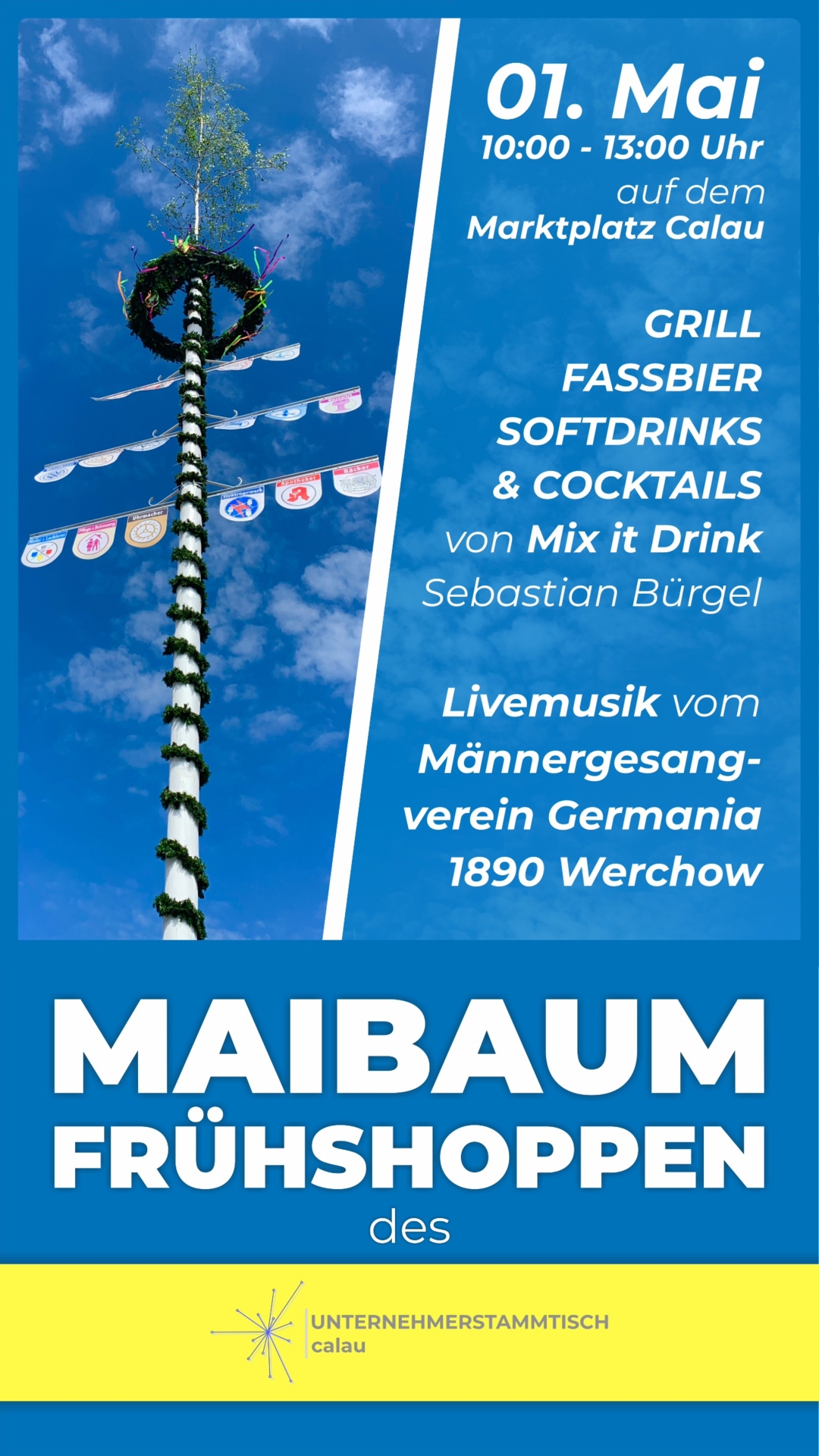Flyer Maibaum-Frühschoppen