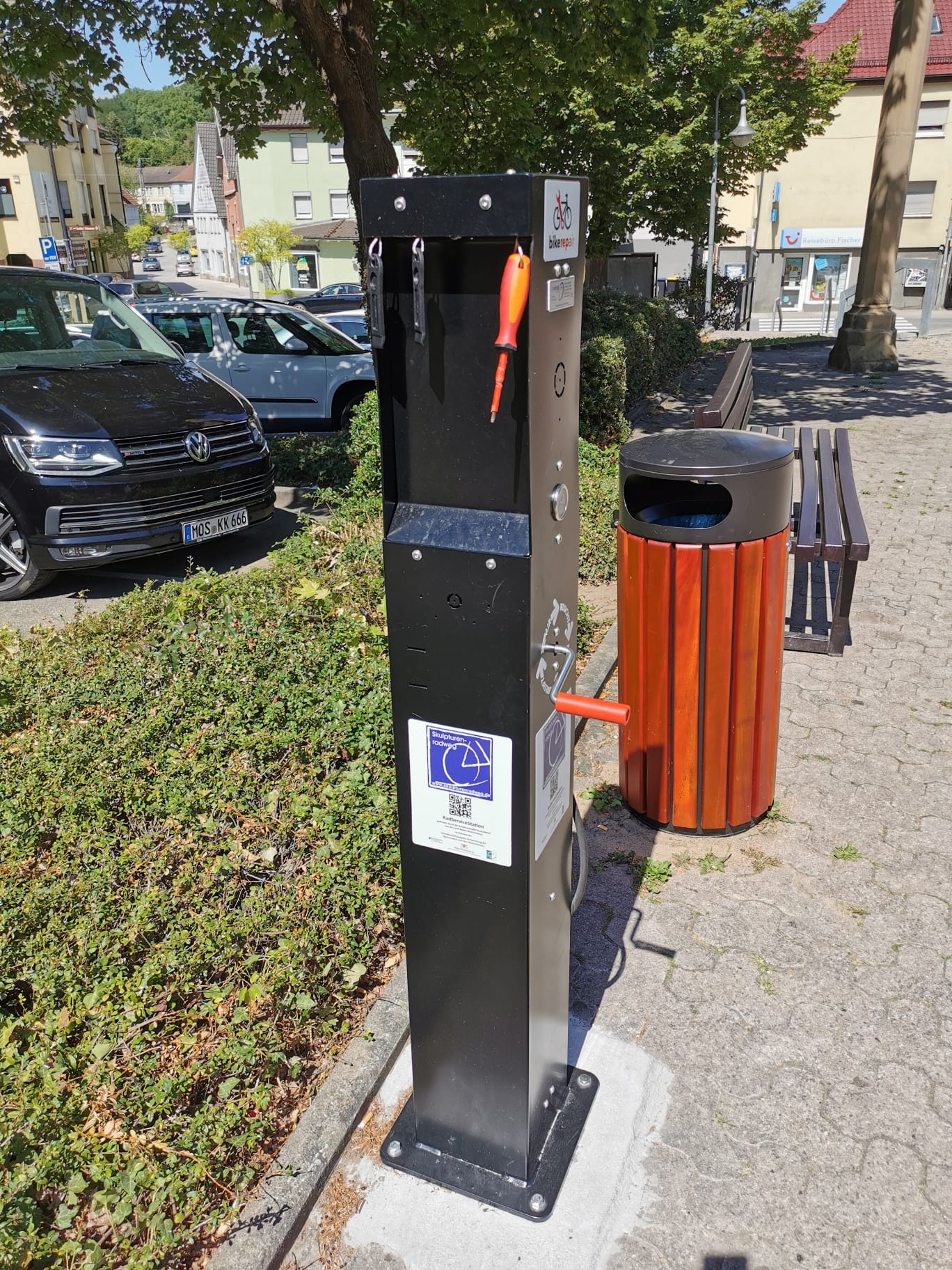 Das Bild zeigt beispielhaft die entsprechende RadSERVICE-Station in Osterburken.