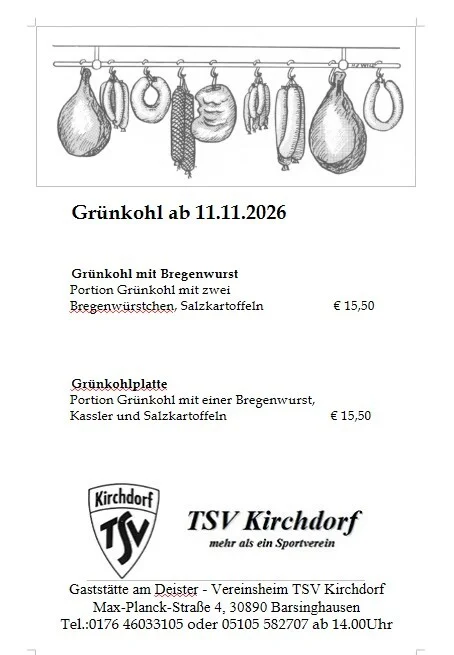 Grünkohl 2026 Nov Dez 26