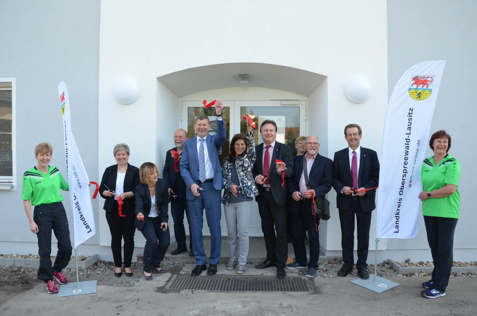 Bild: 2018-Freigabe der energetisch sanierten Turnhalle der Abt. 3 des OSZ Lausitz