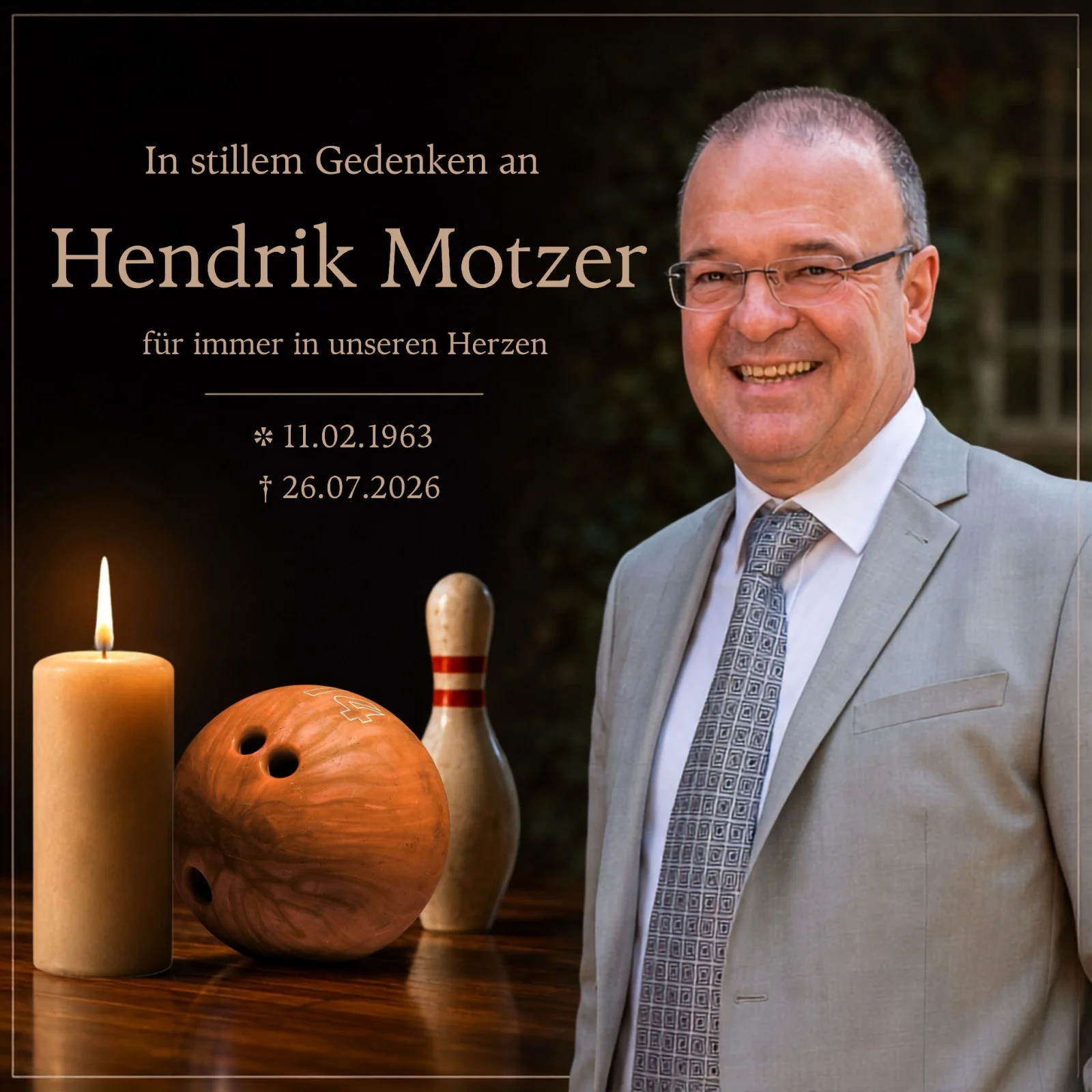 In stillem Gedenken an Hendrik Motzer