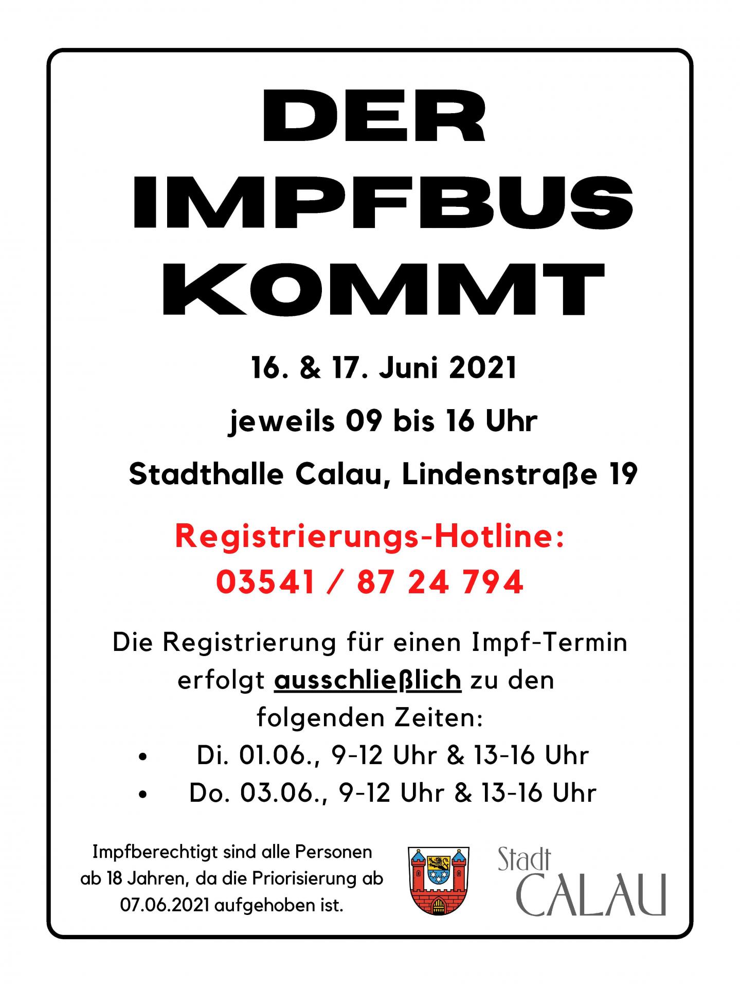 Plakat Impfbus