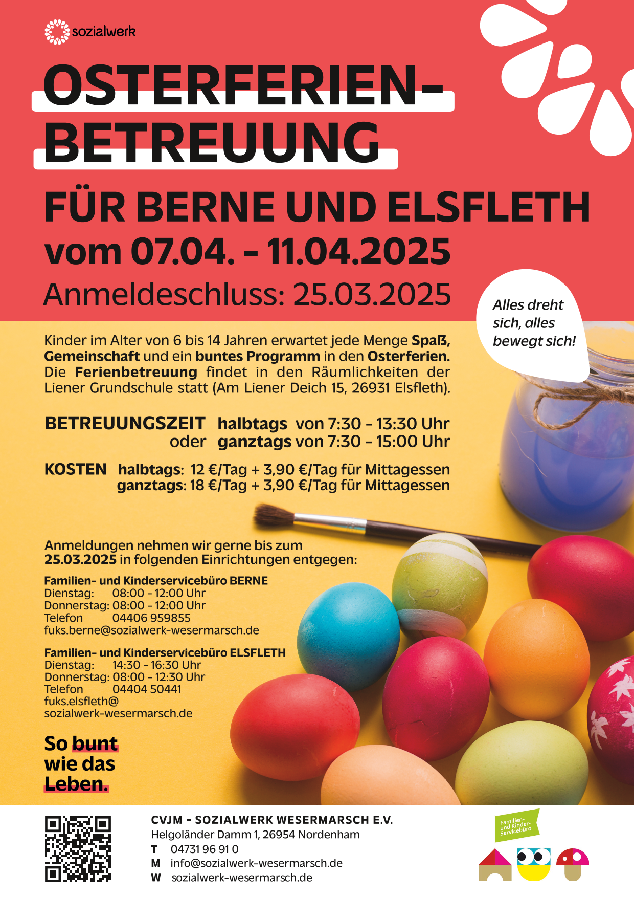 Plakat Osterferien 2025