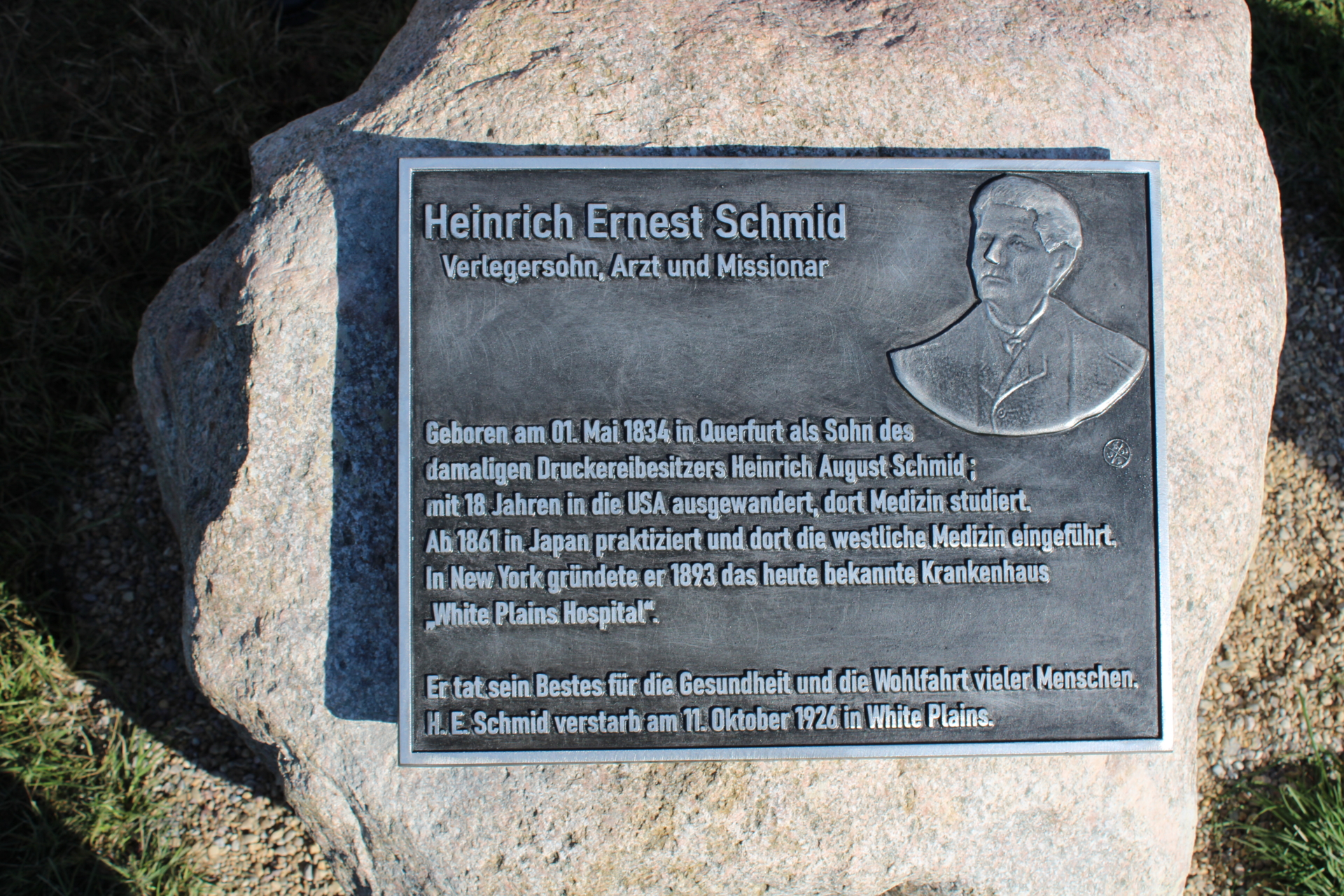Gedenktafel Heinrich Ernest Schmid
