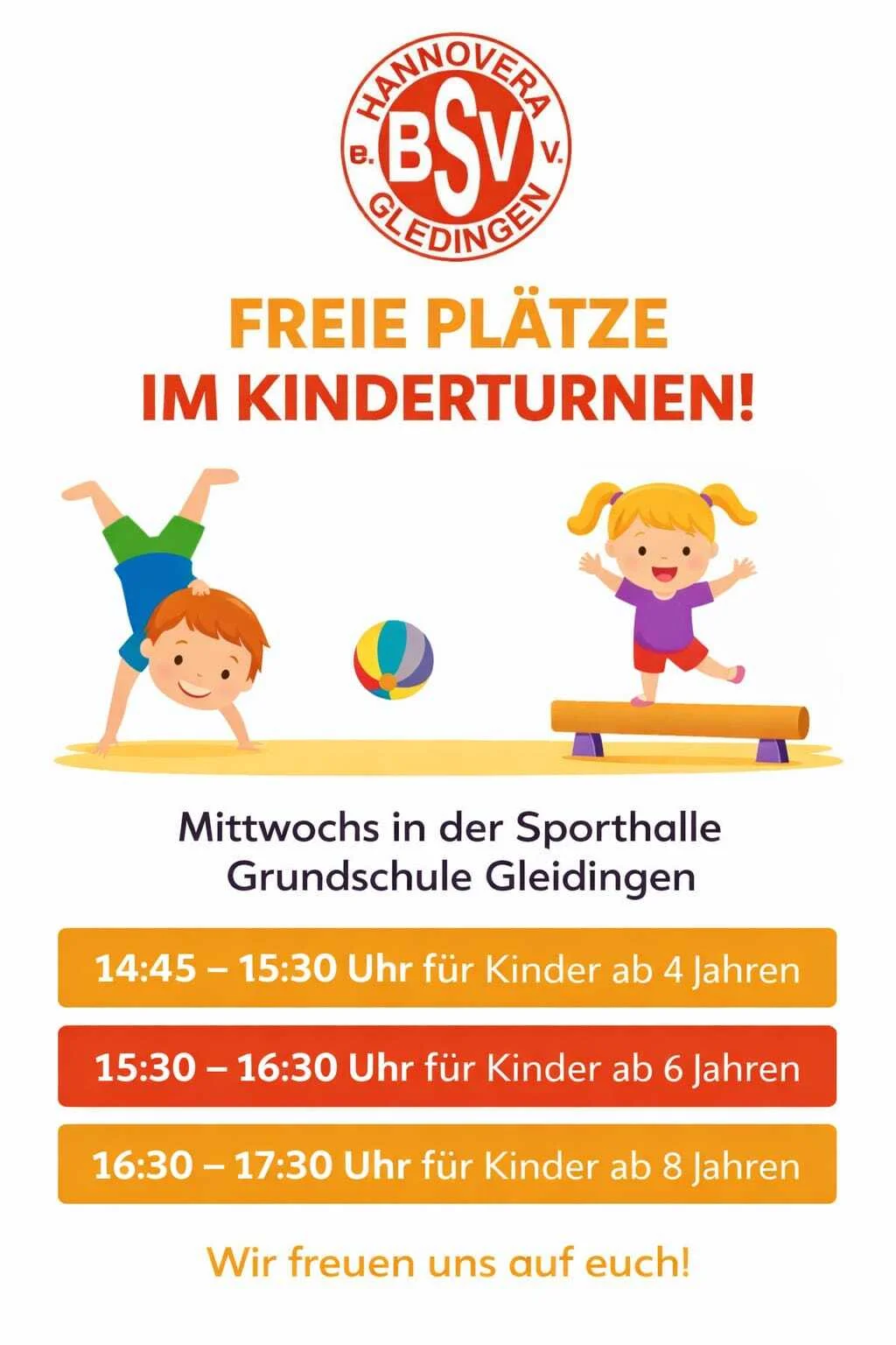 Kinderturnen neuer Kurs 2026
