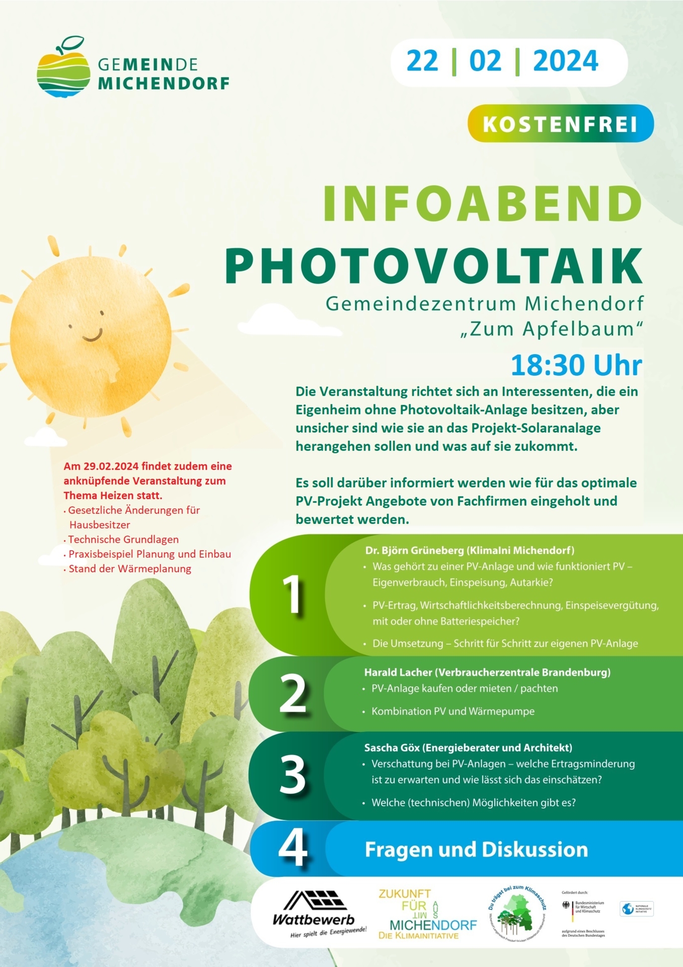 Plakat Photovoltaik Infoabend
