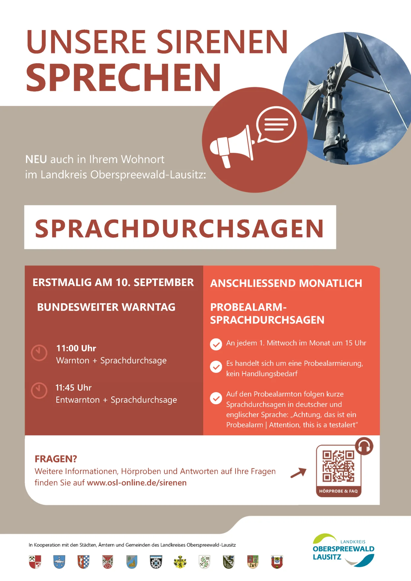 Plakat_Hinweis Sprachdurchsagen OSL erstmalig am Warntag 10.09.2026 (1)