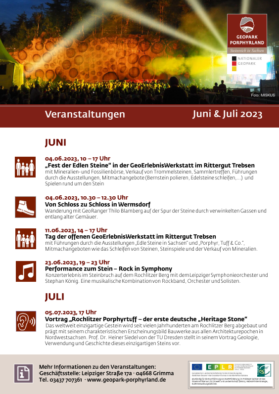 Veranstaltungen im Juni und Juli