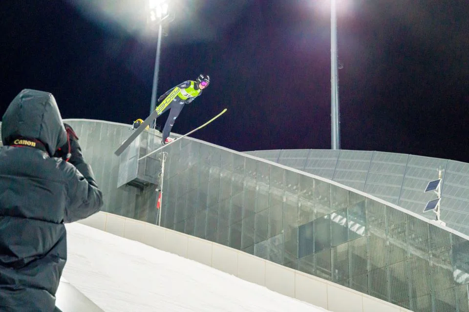 Alvine Holz beim Inter-Continentalcup in Zhangjiakou (CHN)
