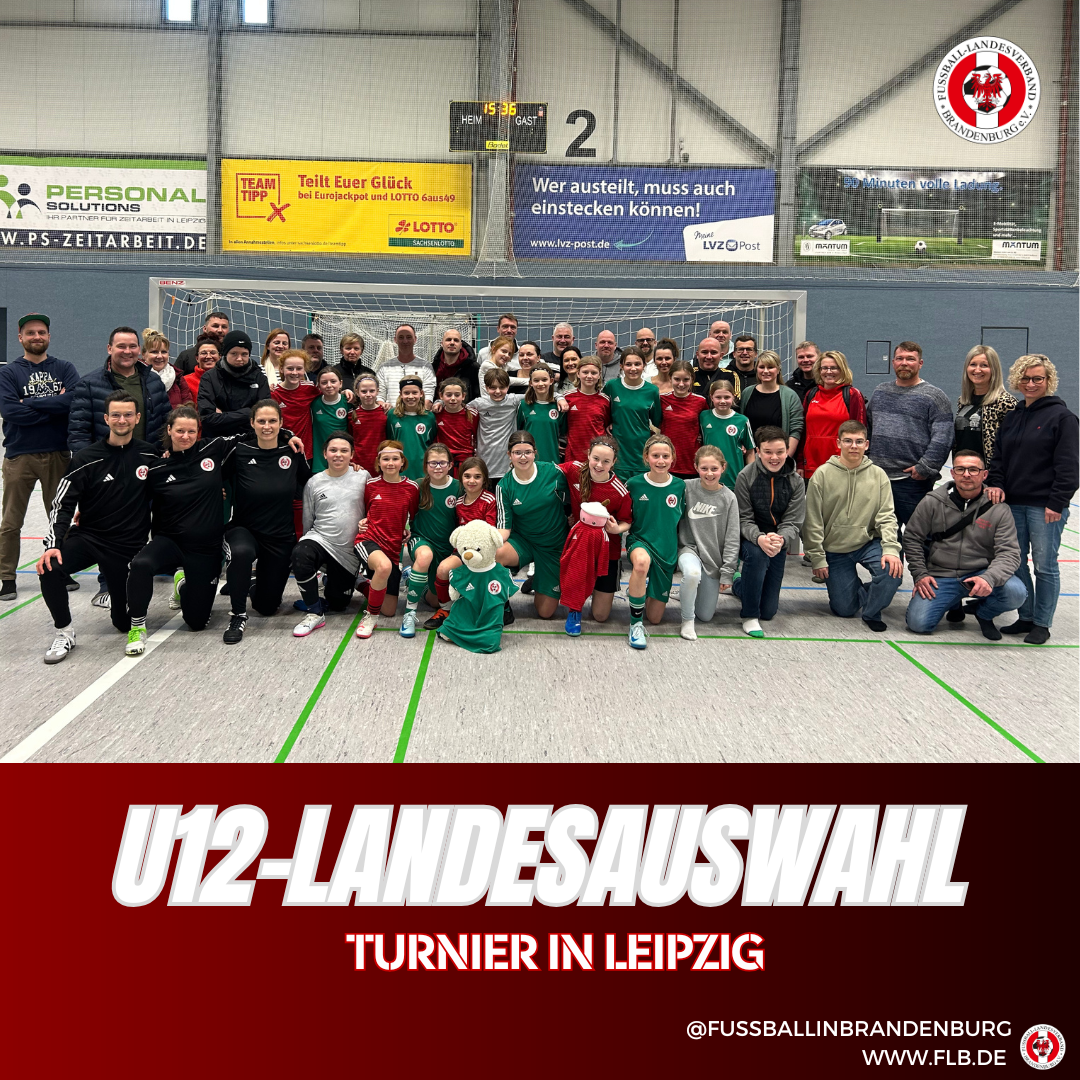 U12-Mädchen jubeln nach ihrem Turnier in Leipzig