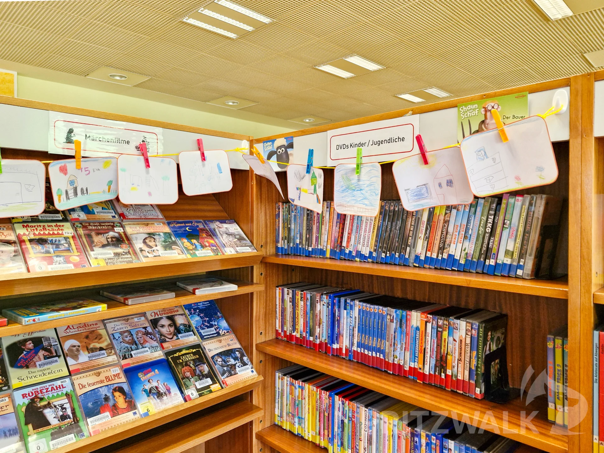 Die Bibliotheksfüchse hatten ihre Lieblingsorte in Pritzwalk gemalt. Foto: Stadt Pritzwalk