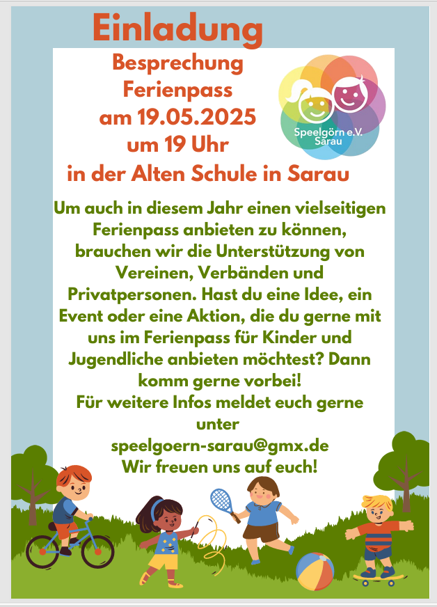 Plakat Einladung Vorbesprechung