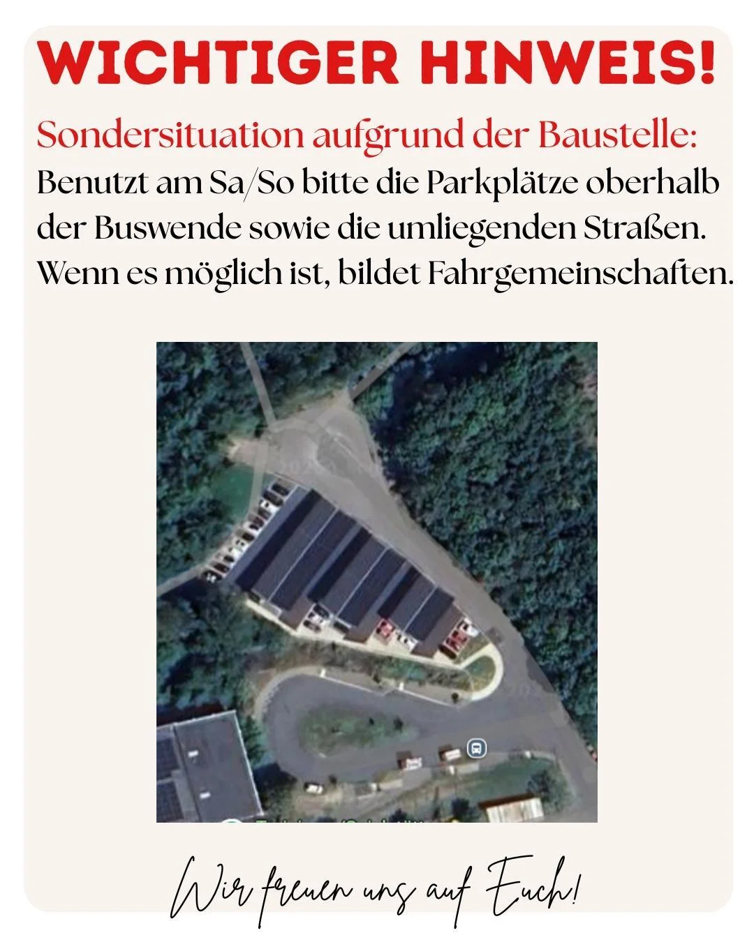 Parksituation an der Gesamtschule in Wenden