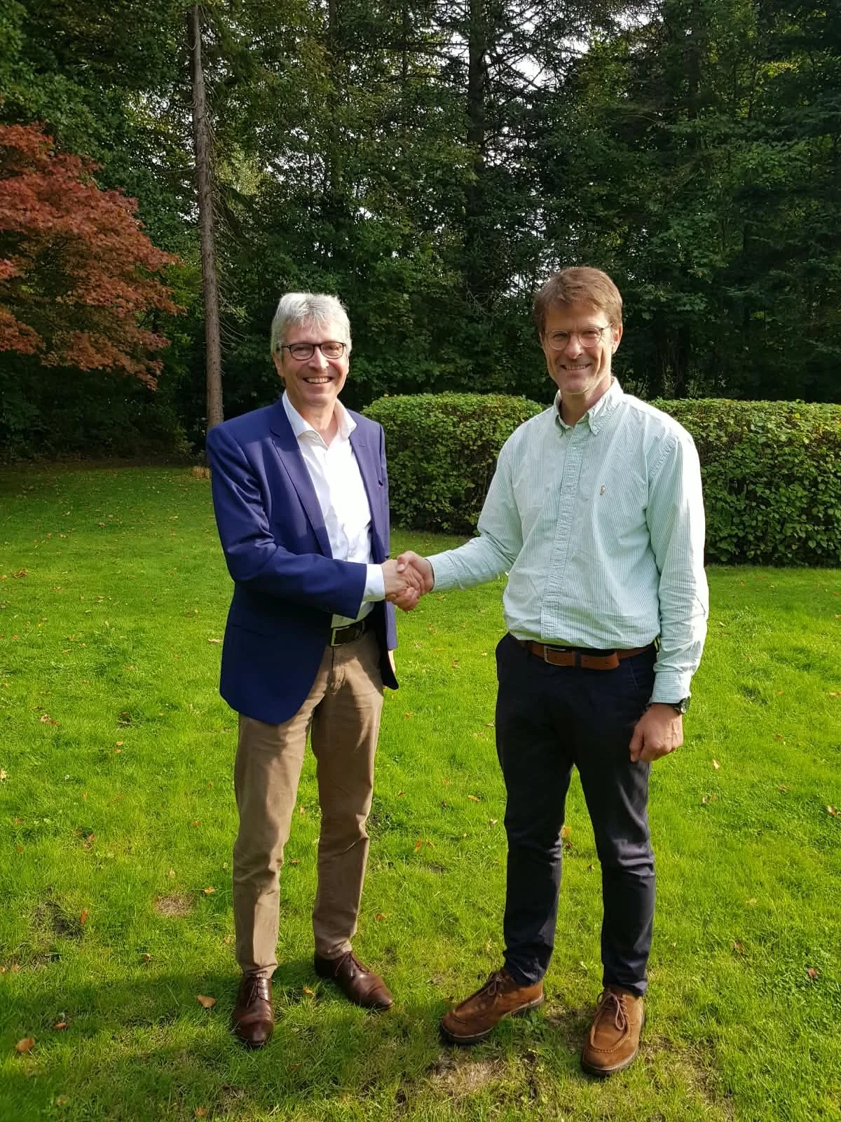 Freuen sich über die gute Entscheidung, eine Kümmererfunktion für Neu-Insulaner ins Leben zu rufen: Dr. Matthias Hüppauff und Christian Stemmer (v.l.) (Foto: AmtFA)