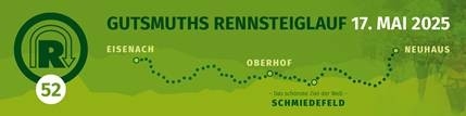 Grafik Rennsteiglauf quer Streckenübersicht