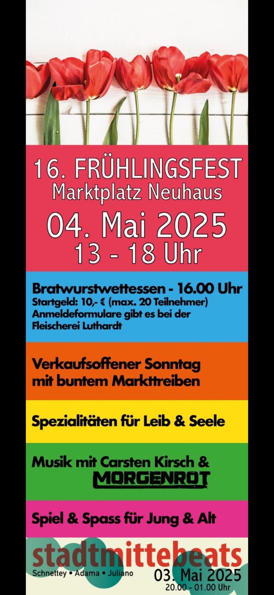 Plakat Frühlingsfest Neuhaus am Rennweg