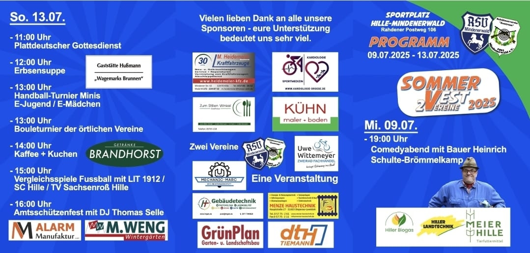 Programm zum "Sommervest" Teil 2