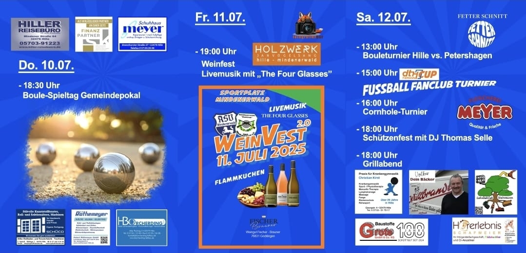 Programm zum "Sommervest" Teil 1