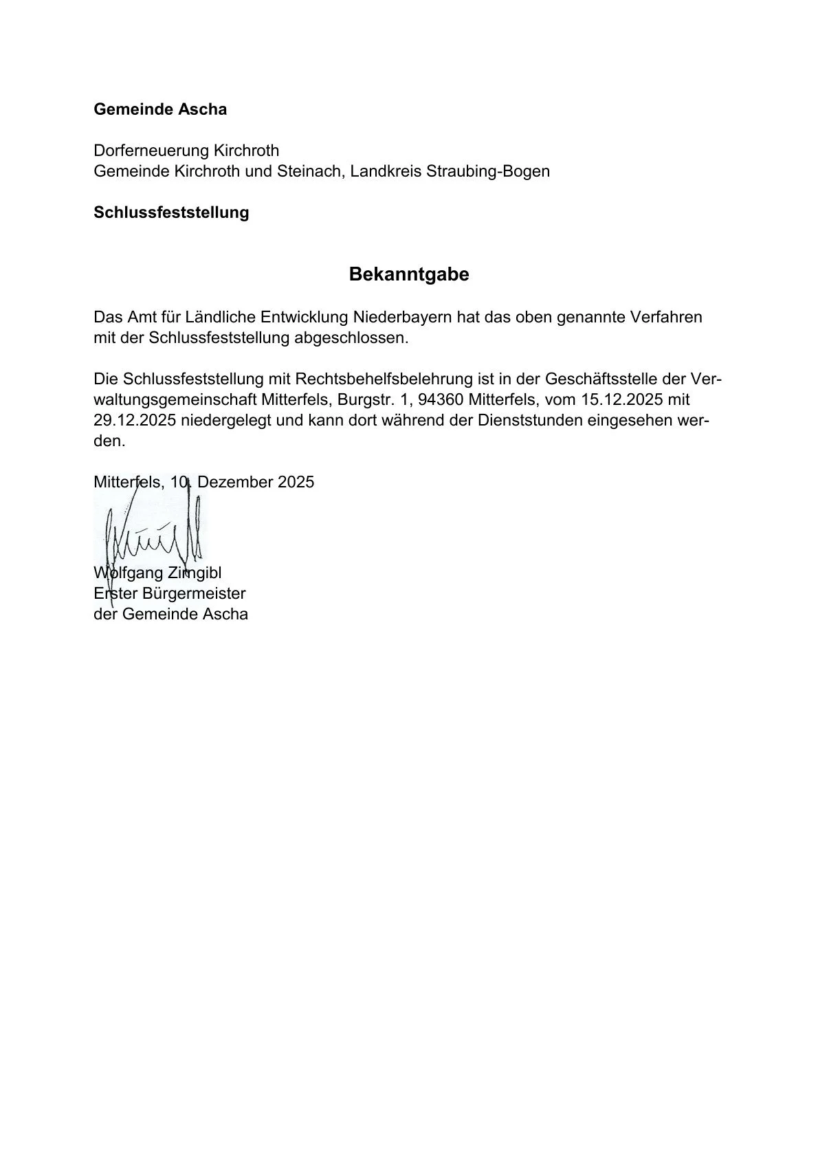 Ascha_150668-Bekanntgabe Schlussfeststellung Dorferneuerung Kirchroth 10.12.2025-1