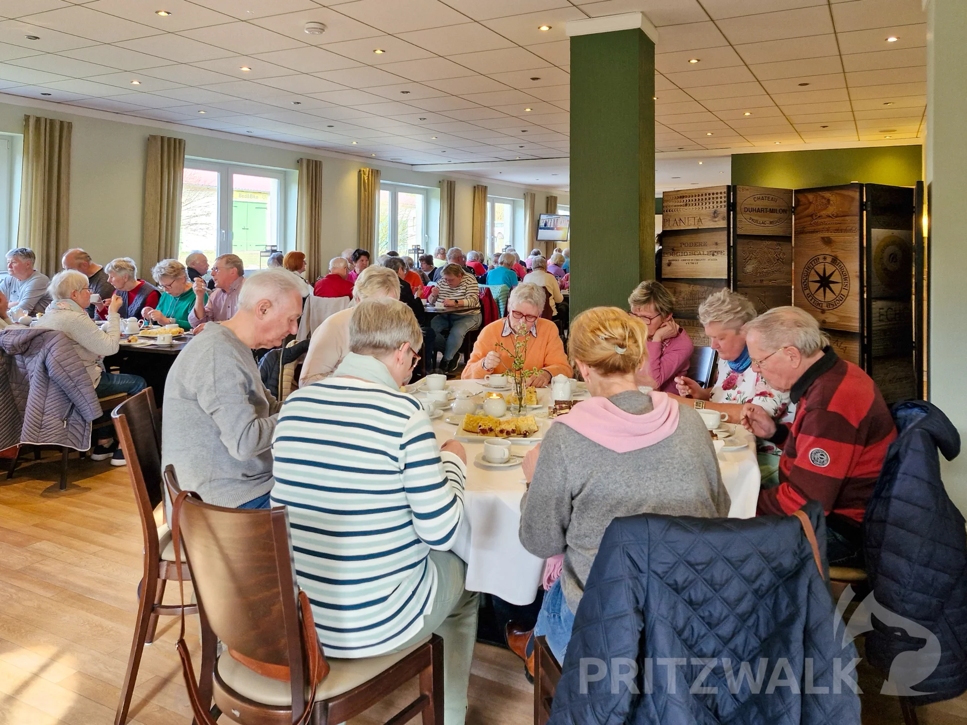 Im Hotel Falkenhagen gab es Kaffee und Kuchen. Foto: Stadt Pritzwalk