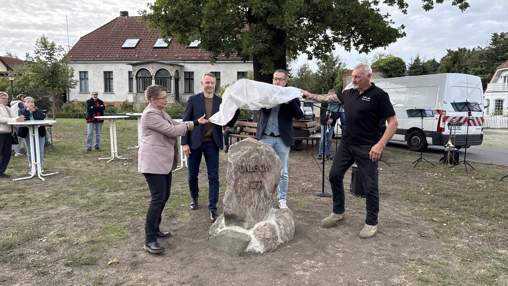 Einweihung des Gedenksteins in Dallgow-Dorf 2026